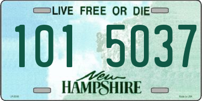 NH license plate 1015037