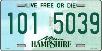 NH license plate 1015039
