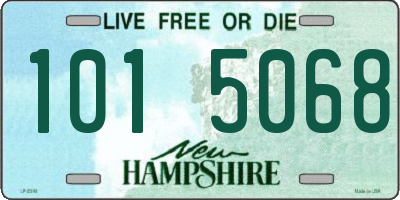 NH license plate 1015068