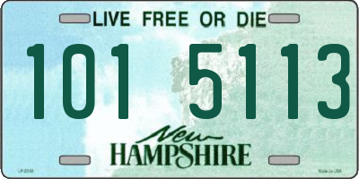 NH license plate 1015113