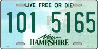 NH license plate 1015165