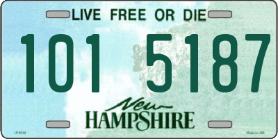 NH license plate 1015187