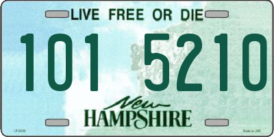 NH license plate 1015210