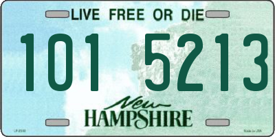 NH license plate 1015213