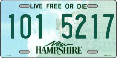 NH license plate 1015217