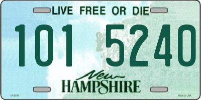 NH license plate 1015240