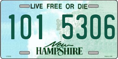 NH license plate 1015306