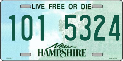 NH license plate 1015324