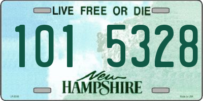 NH license plate 1015328