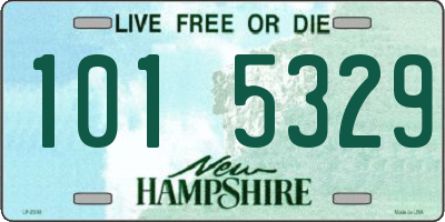 NH license plate 1015329