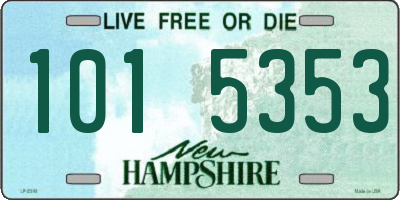 NH license plate 1015353