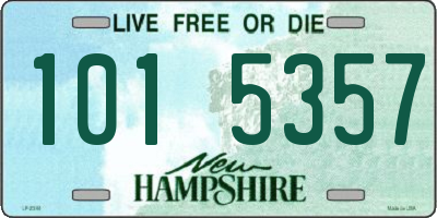 NH license plate 1015357