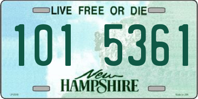 NH license plate 1015361