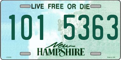 NH license plate 1015363