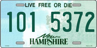 NH license plate 1015372