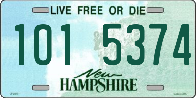 NH license plate 1015374