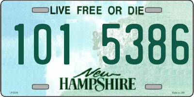 NH license plate 1015386