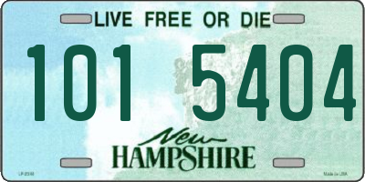 NH license plate 1015404