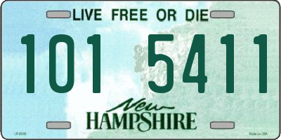 NH license plate 1015411