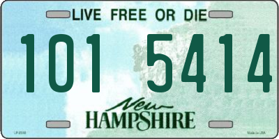 NH license plate 1015414