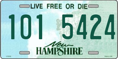 NH license plate 1015424