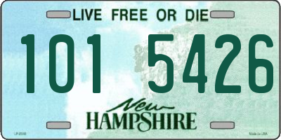 NH license plate 1015426