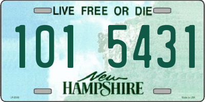 NH license plate 1015431