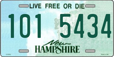 NH license plate 1015434