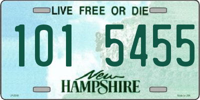 NH license plate 1015455