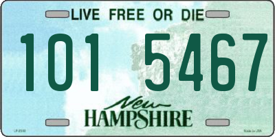 NH license plate 1015467