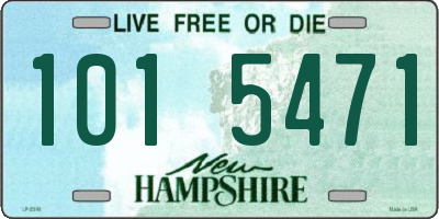 NH license plate 1015471