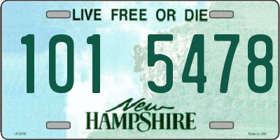NH license plate 1015478