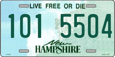 NH license plate 1015504