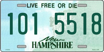 NH license plate 1015518