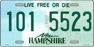 NH license plate 1015523