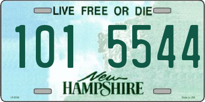 NH license plate 1015544