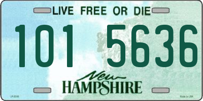 NH license plate 1015636