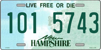 NH license plate 1015743