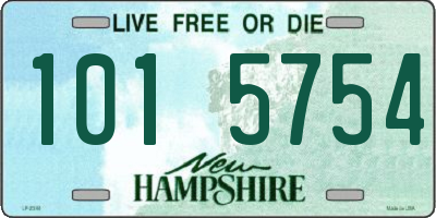 NH license plate 1015754