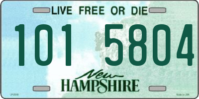 NH license plate 1015804
