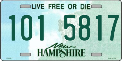 NH license plate 1015817