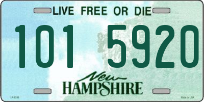 NH license plate 1015920