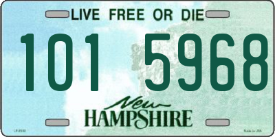 NH license plate 1015968