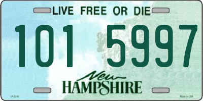 NH license plate 1015997