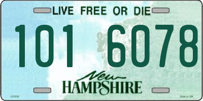 NH license plate 1016078