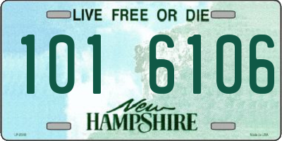 NH license plate 1016106