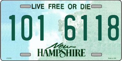 NH license plate 1016118