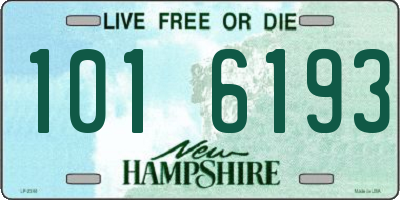 NH license plate 1016193