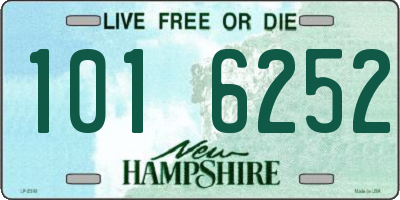 NH license plate 1016252