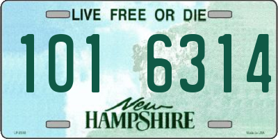 NH license plate 1016314
